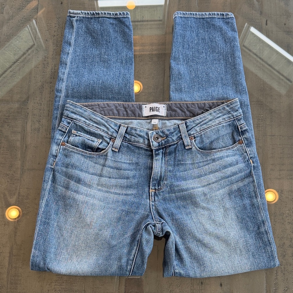 PAIGE Jimmy Jimmy Crop Light Blue Jeans. Size 25. Inseam‎ 27.5 - Picture 4 of 7
